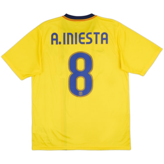 2008-10 Barcelona Basic Away Shirt A.Iniesta #8 - 9/10 - (M)