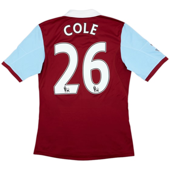 2013-14 West Ham Home Shirt Cole #26 - 9/10 - (S)