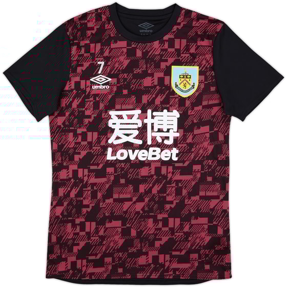 2019-20 Burnley Umbro Player Issue Training Shirt #7 - 9/10 - (S)