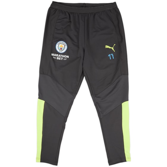 2019-20 Manchester City Puma Player Issue Track Pants/Bottoms #17 - 9/10 - (M)