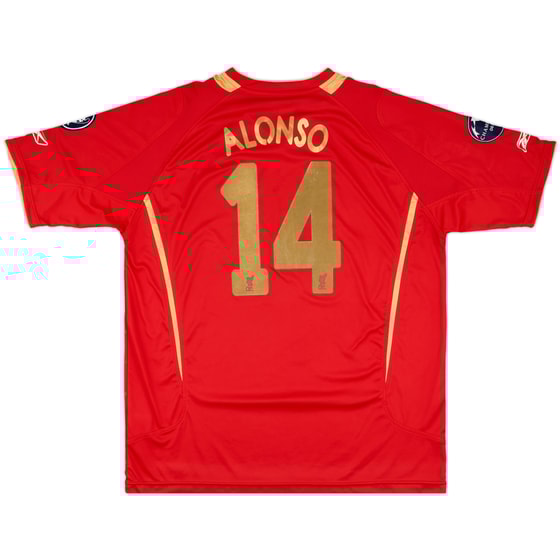 2005-06 Liverpool CL Home Shirt Alonso #14 - 5/10 - (XL)