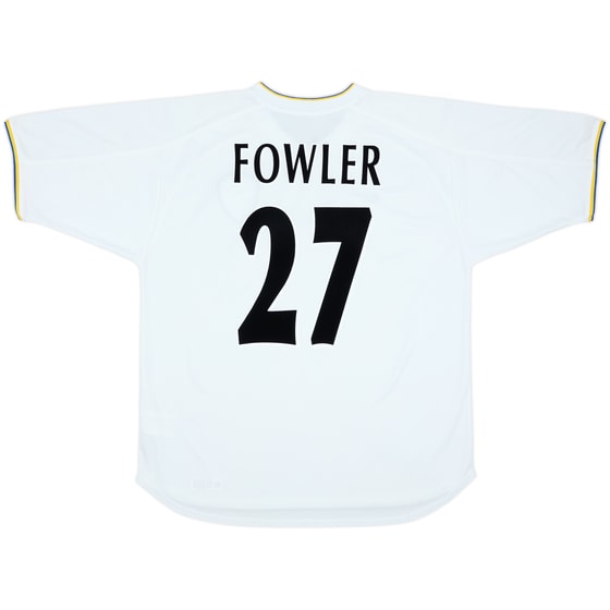 2000-02 Leeds United Home Shirt Fowler #27 - 7/10 - (L)