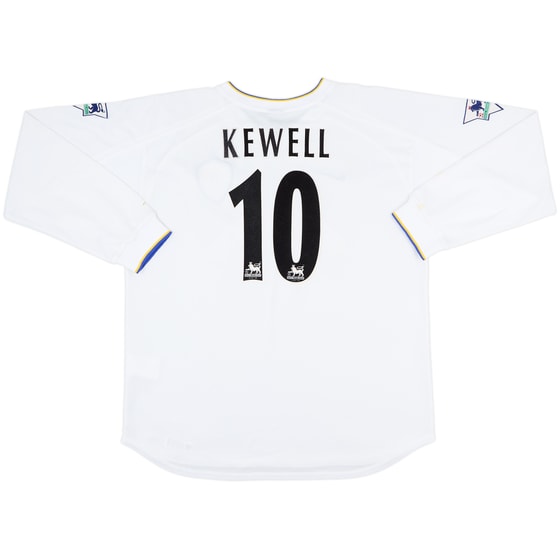 2000-02 Leeds United Home L/S Shirt Kewell #10 - 8/10 - (L)