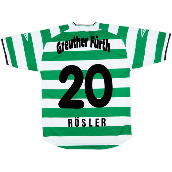 2002-03 Greuther Furth Home Shirt Rosler #20 - 8/10 - (S)