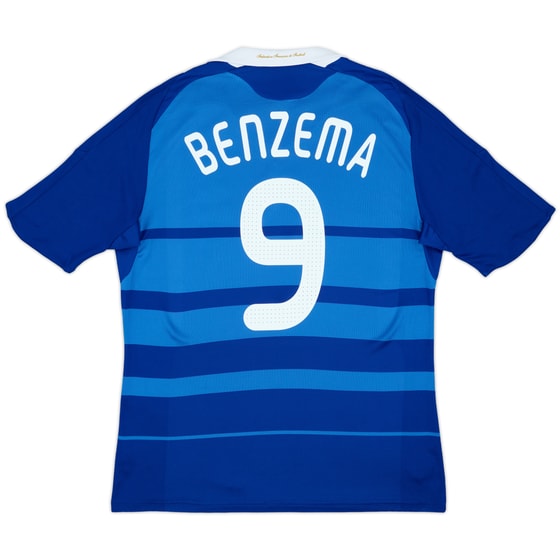 2008-09 France Home Shirt Benzema #9 - 8/10 - (L)