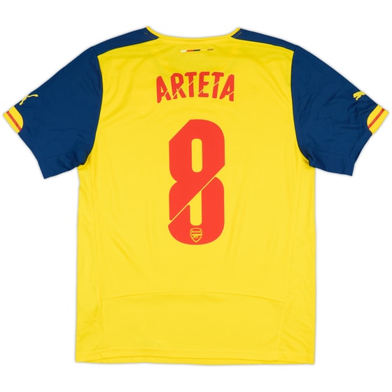2014-15 Arsenal Away Shirt Arteta #8 - 9/10 - (M)