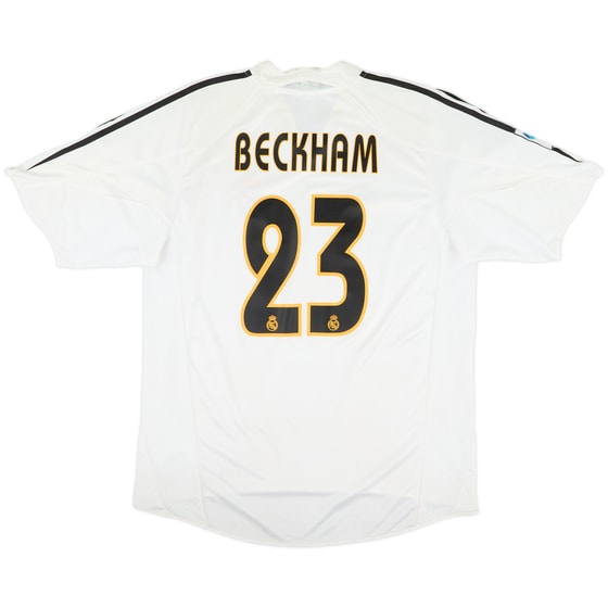 2004-05 Real Madrid Home Shirt Beckham #23 - 8/10 - (L)