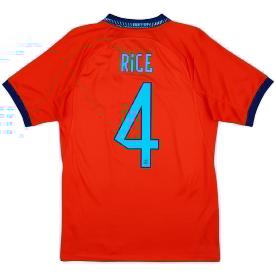 2022-23 England Away Shirt Rice #4 - 8/10 - (S)
