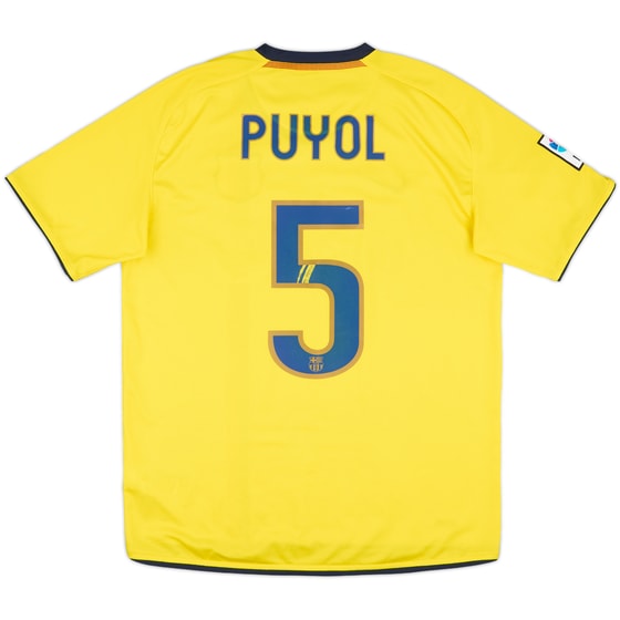 2008-10 Barcelona Away Shirt Puyol #5 - 8/10 - (M)