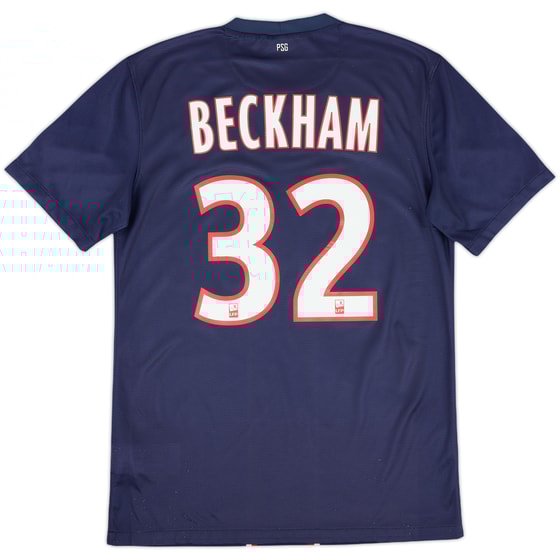 2012-13 Paris Saint-Germain Home Shirt Beckham #32 - 8/10 - (S)