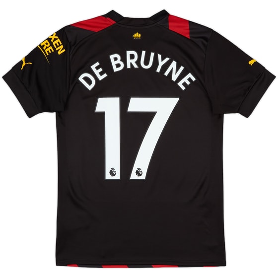 2022-23 Manchester City Away Shirt De Bruyne #17 - 9/10 - (S)