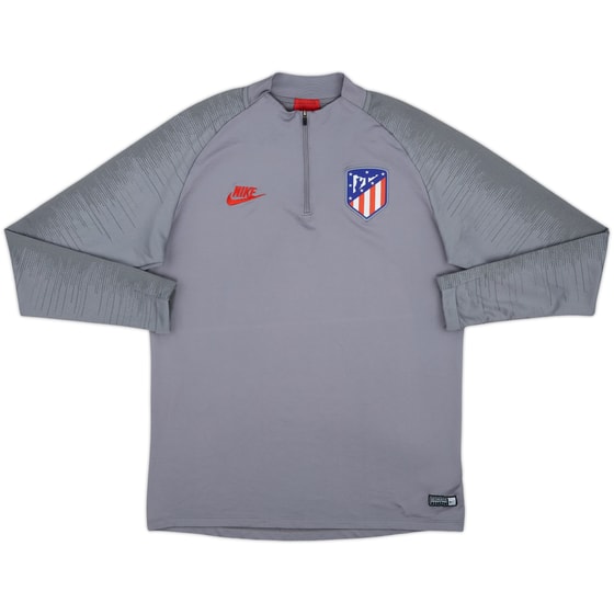 2019-20 Atletico Madrid Nike 1/4 Zip Drill Top - 9/10 - (L)