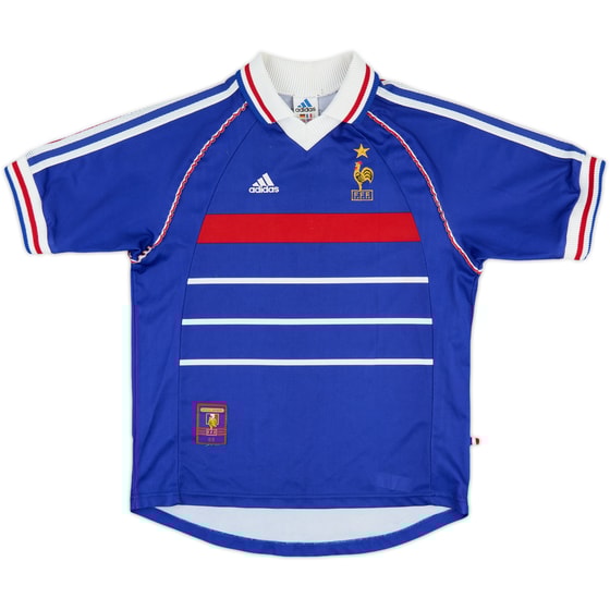 1998-00 France Home Shirt - 8/10 - (Y)