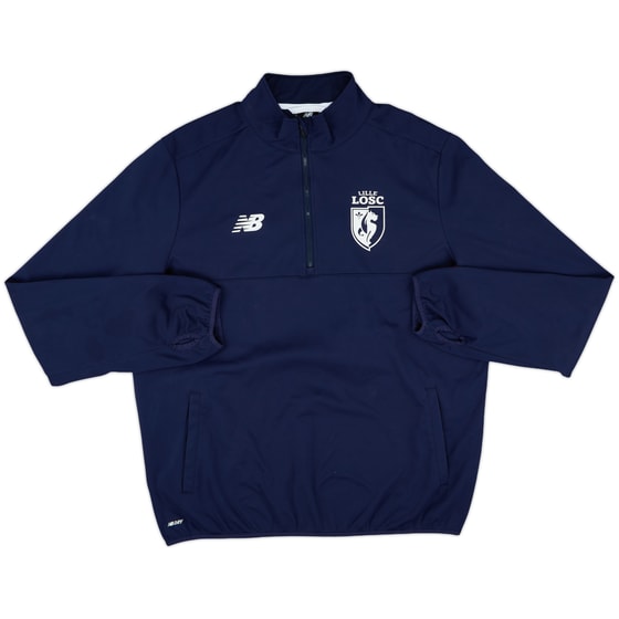 2016-17 Lille New Balance 1/4 Zip Drill Top - 7/10 - (XL)