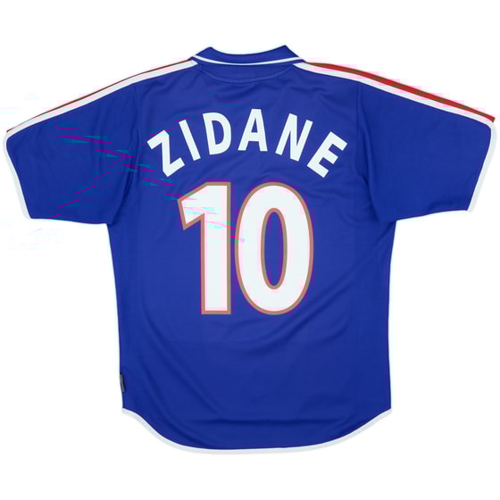 2000-02 France Home Shirt Zidane #10 - 8/10 - (S)