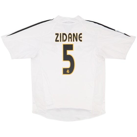 2004-05 Real Madrid Home Shirt Zidane #5 - 5/10 - (M)