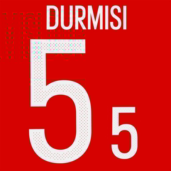 2016-18 Denmark Home Durmisi #5 Name Set