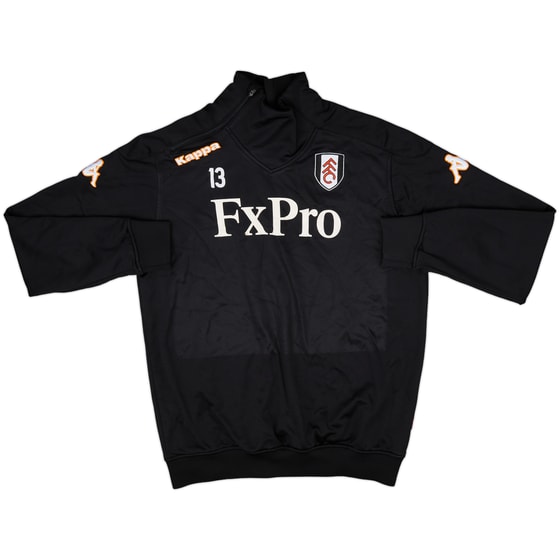2012-13 Fulham Player Issue Kappa 1/4 Zip Drill Top #13 (Murphy) - 6/10 - (XL)