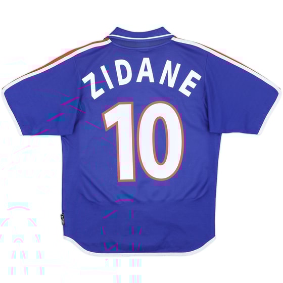 2000-02 France Home Shirt Zidane #10 - 7/10 - (S)