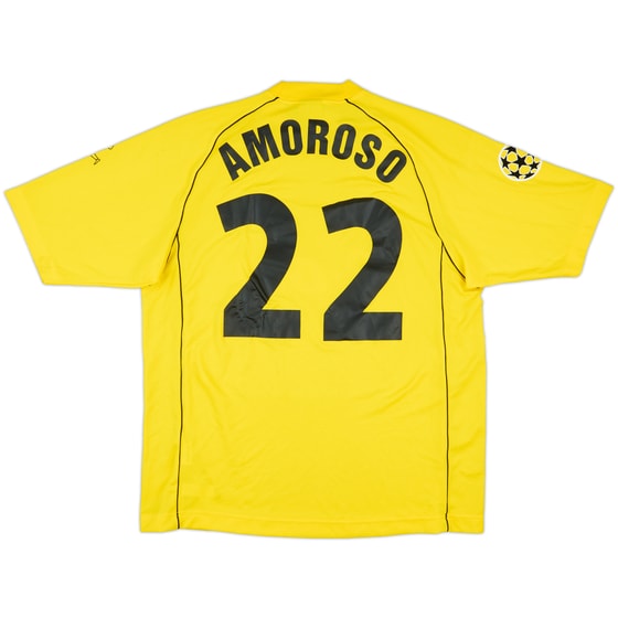2001-02 Borussia Dortmund Match Issue Champions League Home Shirt Amorosso #22