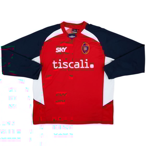 2007-08 Cagliari Umbro Training L/S Shirt - 7/10 - (XL)