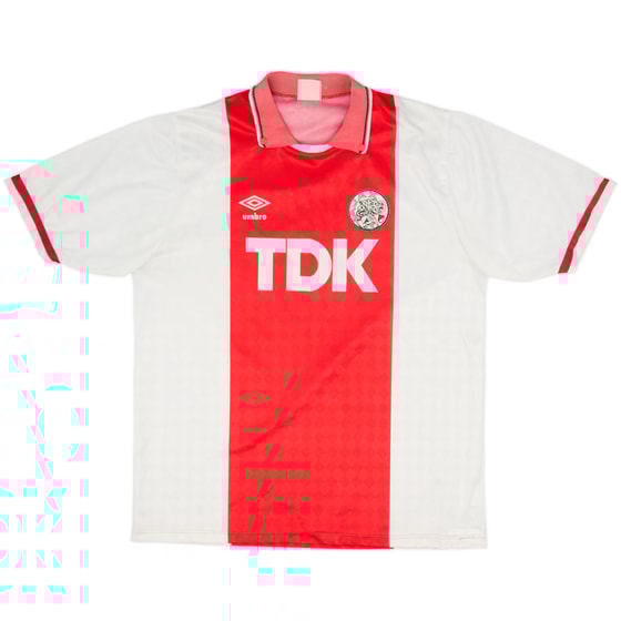 1989-91 Ajax Home Shirt - 8/10 - (XL)