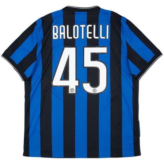2009-10 Inter Milan Home Shirt Balotelli #45 - 8/10 - (XL)