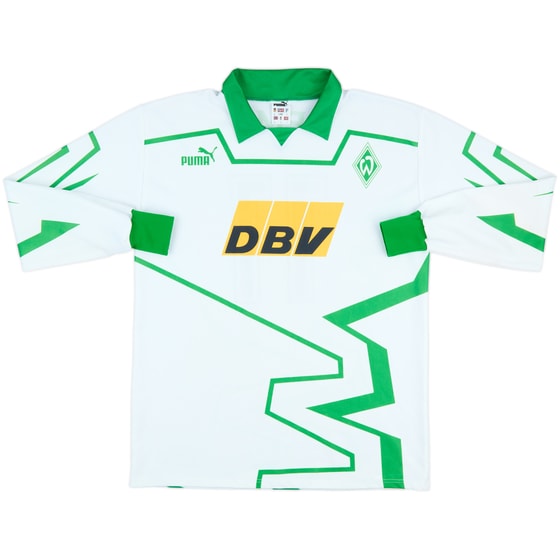 1993-94 Werder Bremen Home L/S Shirt #11 - 6/10 - (L)