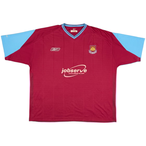 2003-05 West Ham Home Shirt - 8/10 - (XXL)