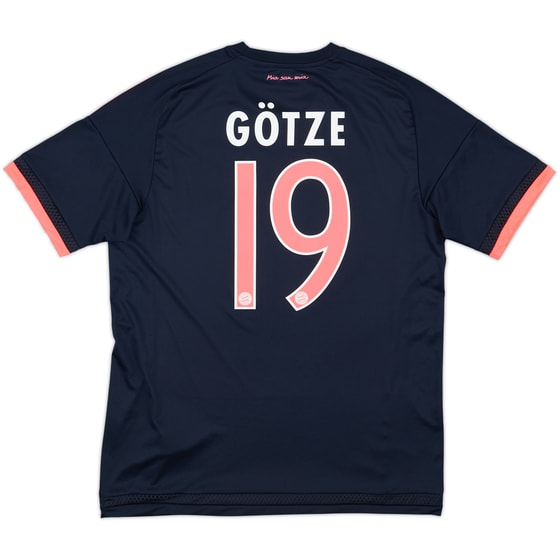 2015-16 Bayern Munich Third Shirt Gotze #19 - 8/10 - (M)