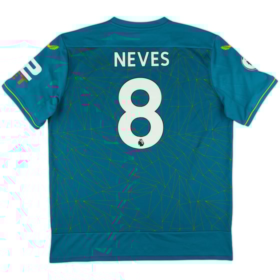 2022-23 Wolves Away Shirt Neves #8 - 8/10 - (XL)