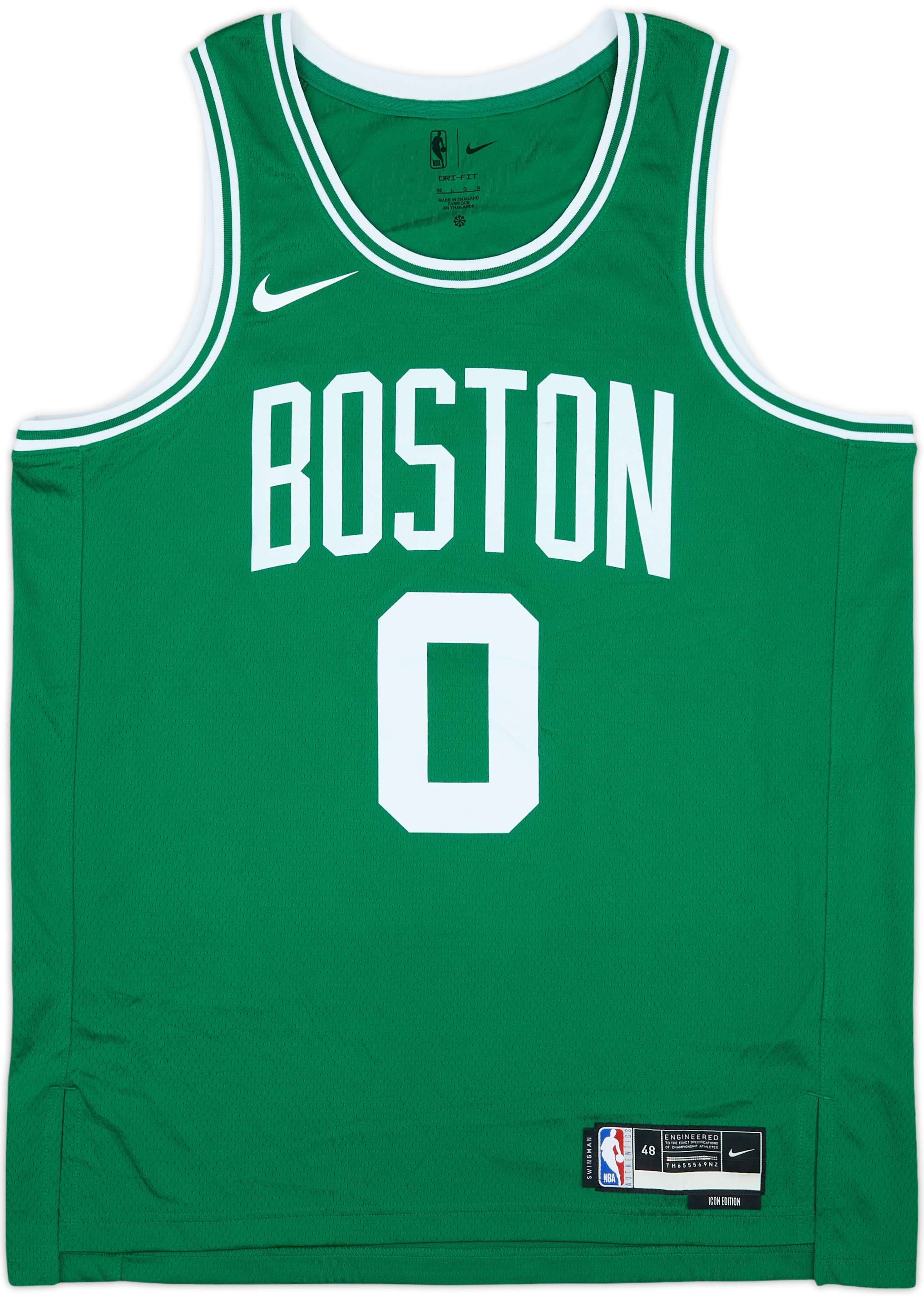 2017-25 Boston Celtics Tatum #0 Nike Swingman Away Jersey - 8/10 - (L)