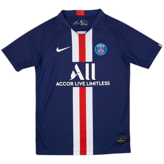 2019-20 Paris Saint-Germain Home Shirt - 7/10 - (L.Boys)