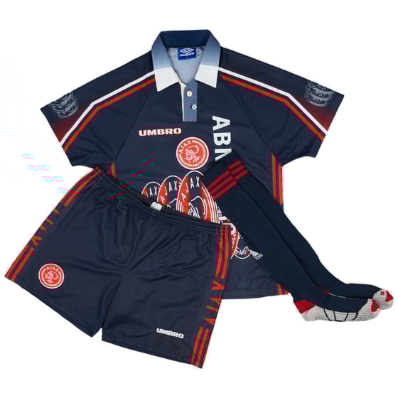 1997-98 Ajax Away Full Kit Laudrup #11 - 8/10 - (M)