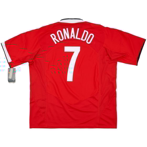 2004-06 Manchester United Home Shirt Ronaldo #7 (XXL)