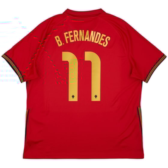 2020-21 Portugal Home Shirt B.Fernandes #11 - 8/10 - (XL)