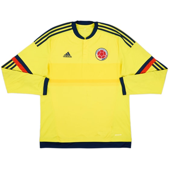 2015 Colombia Copa America Home L/S Shirt - 7/10 - (L)