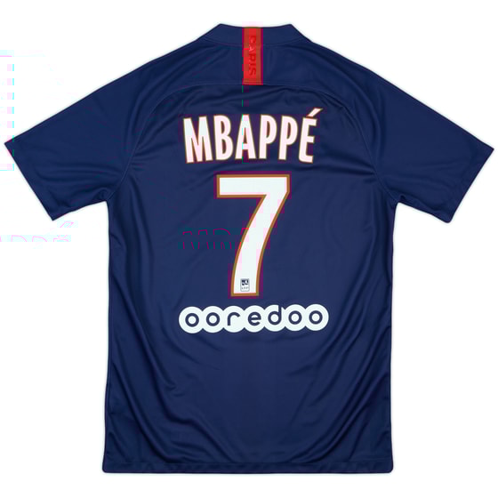 2019-20 Paris Saint-Germain Home Shirt Mbappe #7 - 10/10 - (M)