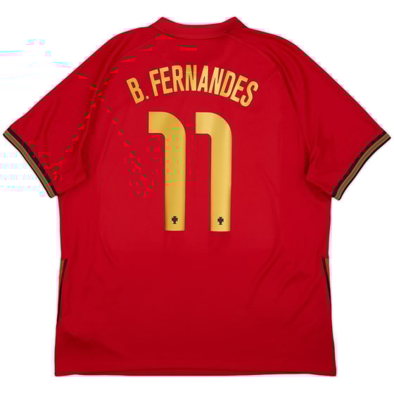 2020-21 Portugal Home Shirt B.Fernandes #11 - 9/10 - (XL)