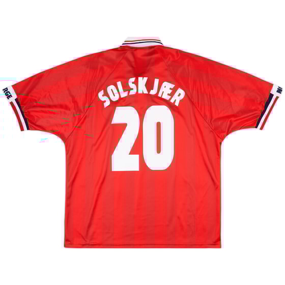 1998-00 Norway Home Shirt Solskjaer #20 - 9/10 - (XXL)