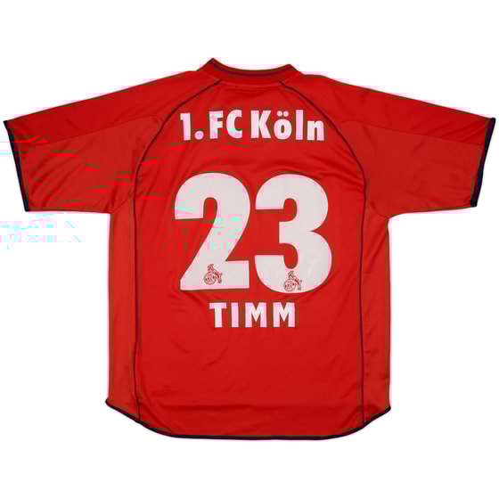 2001-02 FC Koln Home Shirt Timm #23 - 7/10 - (XXL)