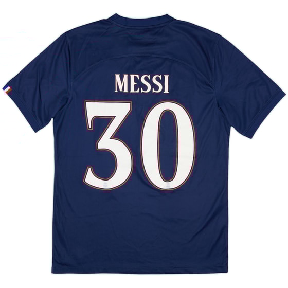 2022-23 Paris Saint-Germain Home Shirt Messi #30 - 8/10 - (M)