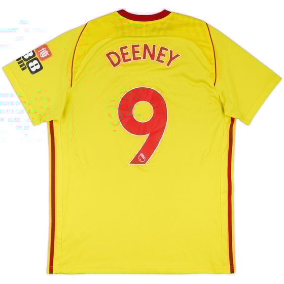 2017-18 Watford Home Shirt Deeney #9 - 7/10 - (L)