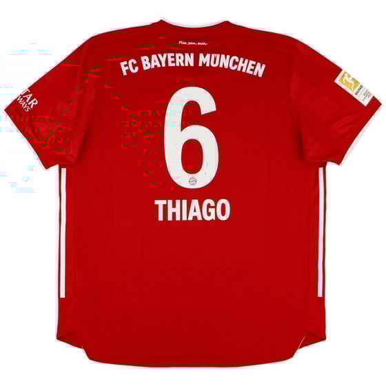 2020-21 Bayern Munich Authentic Home Shirt Thiago #6 - 6/10 - (XL)
