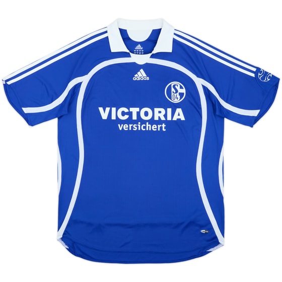 2006-07 Schalke Home Shirt 'Trainer Charly' - 6/10 - (L)