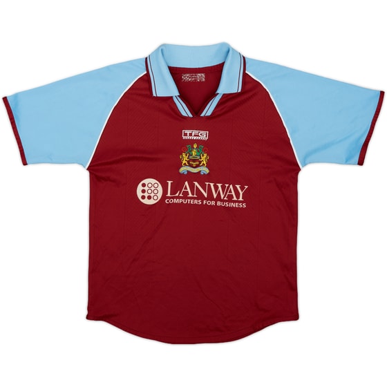 2002-03 Burnley Home Shirt - 9/10 - (XL.Boys)