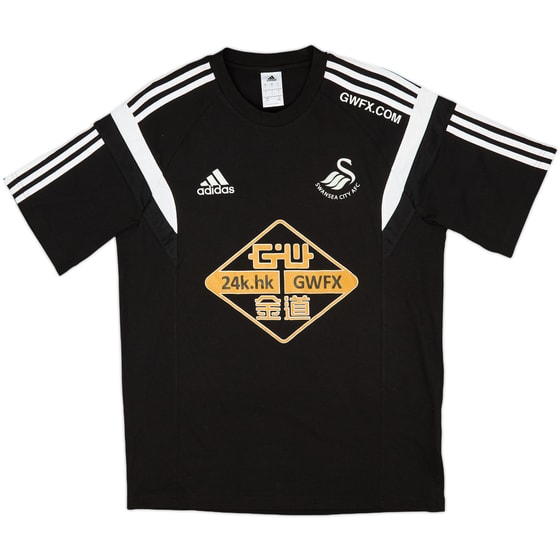 2014-15 Swansea adidas Cotton Shirt - 9/10 - (L)