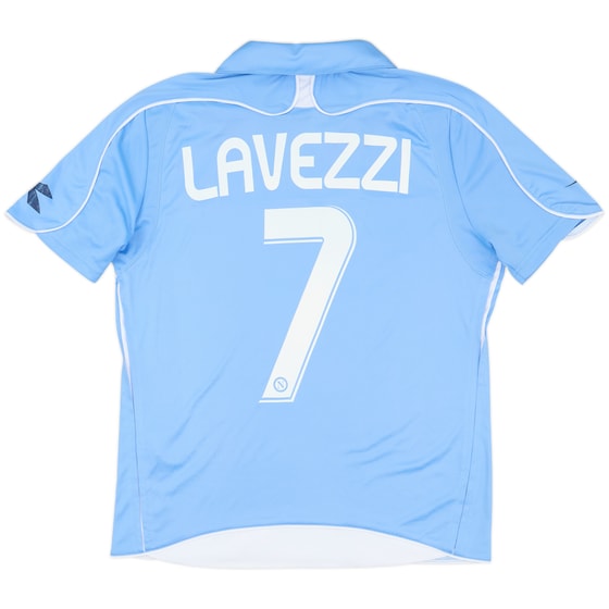 2008-09 Napoli Basic Home Shirt Lavezzi #7 - 6/10 - (S)