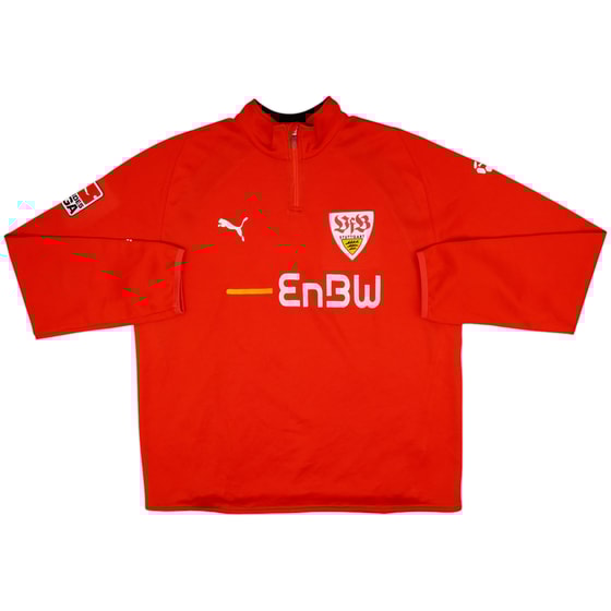 2008-09 Stuttgart Player Issue Puma 1/4 Zip Drill Top - 8/10 - (XL)