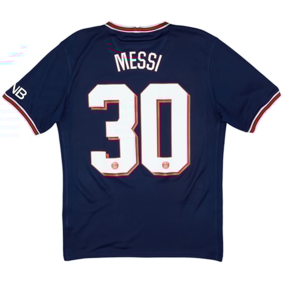 2021-22 Paris Saint-Germain Home Shirt Messi #30 - 7/10 - (S)